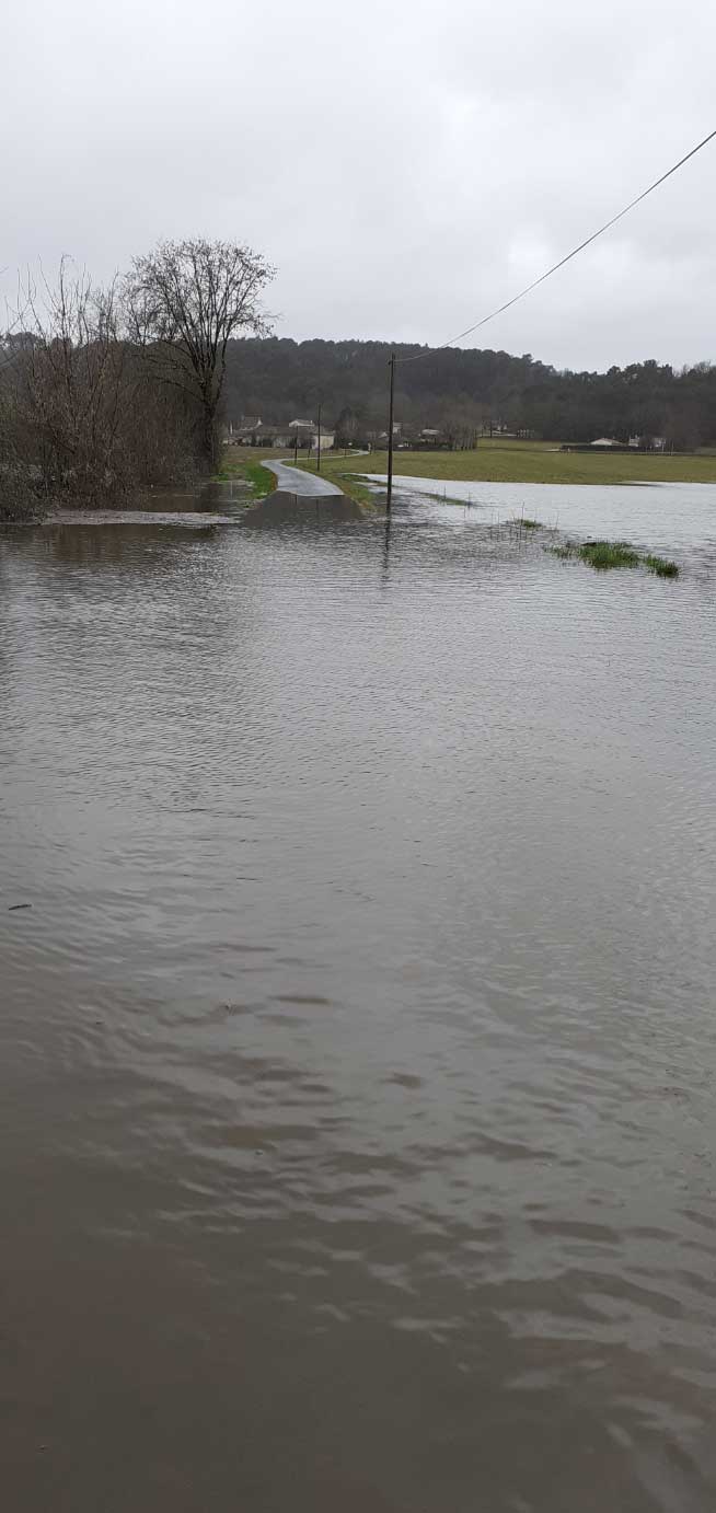 Inondations février 2021 à Saint Martin l'Astier
