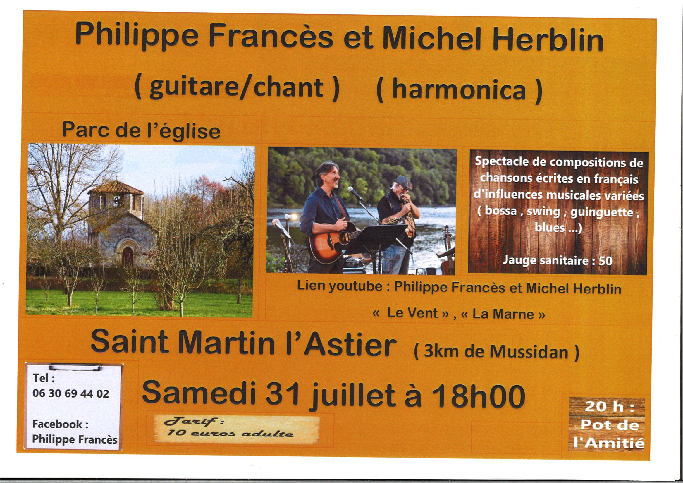 Concert à l'église de Saint-Martin l'Astier