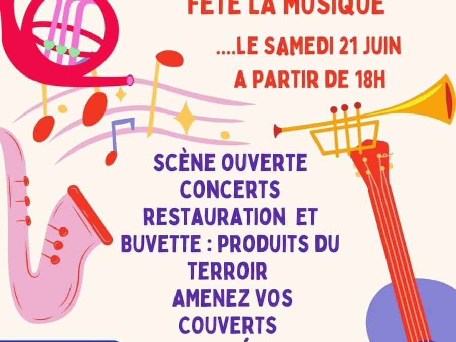 Fête de la musique le 21 Juin à l’Eglise