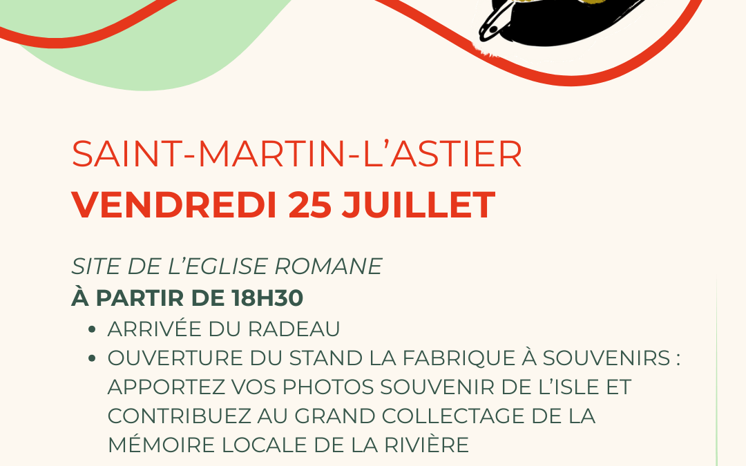 Soirée au fil de l’Isle le 25 Juillet